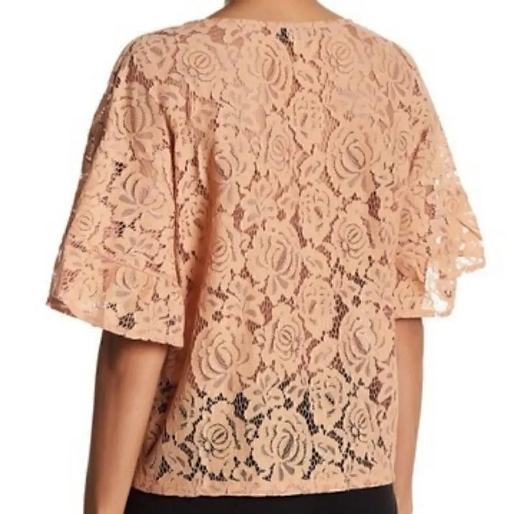 vertigo women laced top in nude size XL - Picture 2 of 2